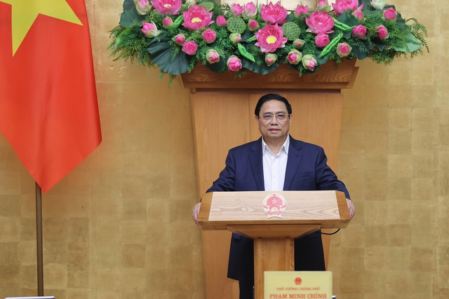 Thủ tướng Phạm Minh Chính nêu rõ, thời gian qua, chúng ta đã rất nỗ lực để triển khai 3 nhóm công việc lớn - Ảnh: VGP/Nhật Bắc Thủ tướng Phạm Minh Chính nêu rõ, thời gian qua, chúng ta đã rất nỗ lực để triển khai 3 nhóm công việc lớn - Ảnh: VGP/Nhật Bắc