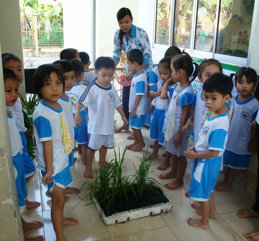 Trường lớp khang trang, học tập tích cực