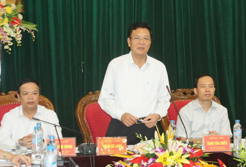 Bộ trưởng Phạm Vũ Luận phát biểu tại buổi làm việc. Ảnh: gdtd.vn Bộ trưởng Phạm Vũ Luận phát biểu tại buổi làm việc. Ảnh: gdtd.vn