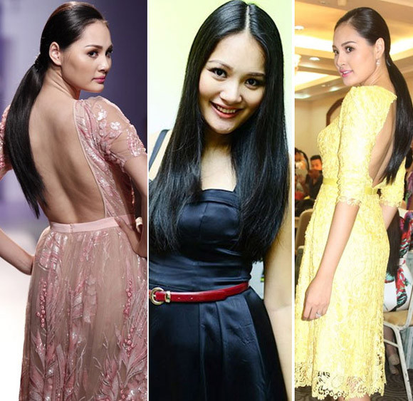 Từ xưa đến nay kiểu tóc thẳng là style được Hoa hậu Hương Giang chuộng nhất. Từ xưa đến nay kiểu tóc thẳng là style được Hoa hậu Hương Giang chuộng nhất.