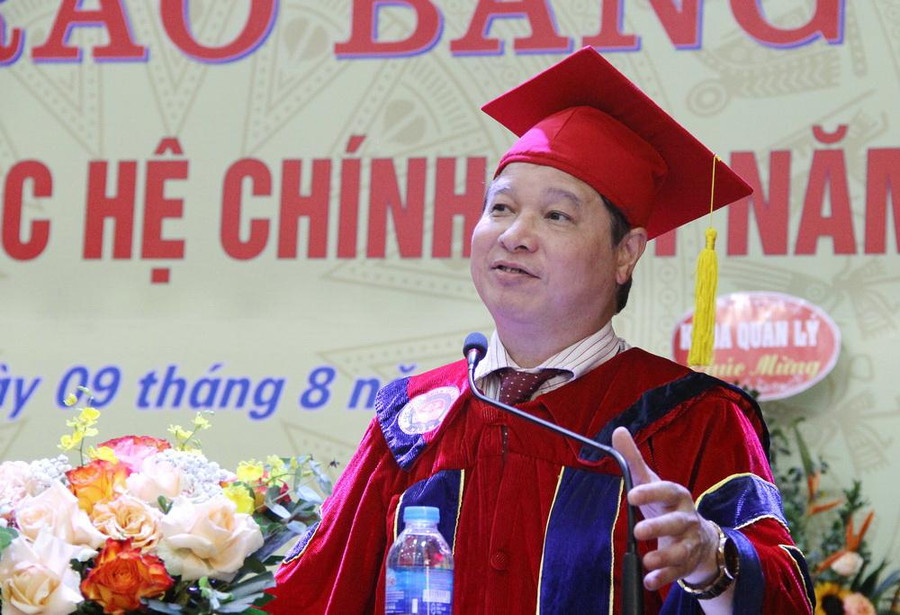 GS.TS Phạm Quang Trung phát biểu tại buổi lễ