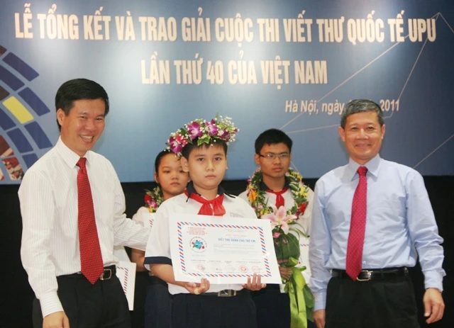 Trao giải viết thư UPU lần thứ 40