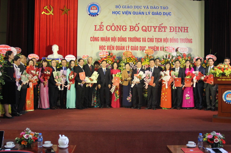 Học viện quản lý Giáo dục công bố quyết định công nhận Hội đồng trường