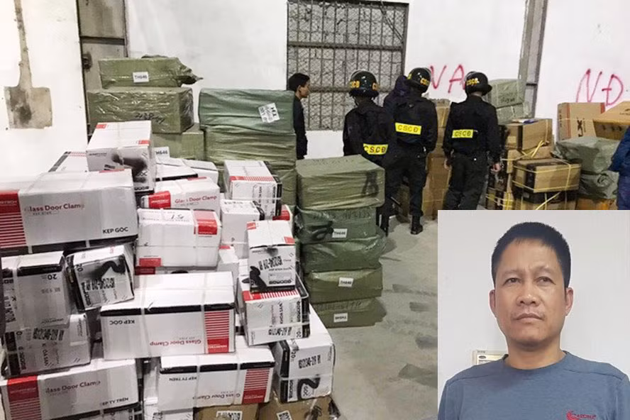 Đào Văn Chấp cùng vợ là Phạm Thị Hà và 8 bị can khác bị khởi tố về tội "Buôn lậu". Ảnh: Bộ Công an