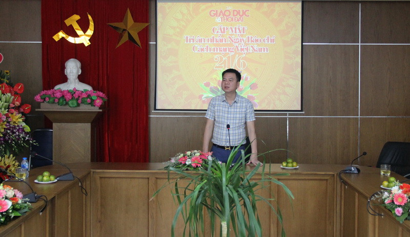 Tổng Biên tập Triệu Ngọc Lâm phát biểu tại buổi gặp mặt Tổng Biên tập Triệu Ngọc Lâm phát biểu tại buổi gặp mặt