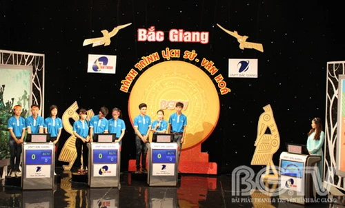 Chương trình gameshow “Bắc Giang hành trình Lịch sử - Văn hóa” được phát trên sóng Đài phát thanh và truyền hình Bắc Giang