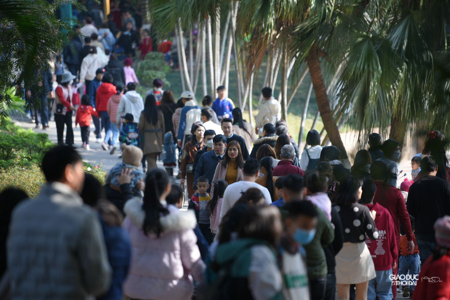 Tại công viên Thủ Lệ lượng người đổ về đây trong ngày mùng 1 tết dương lịch khá đông. Tại công viên Thủ Lệ lượng người đổ về đây trong ngày mùng 1 tết dương lịch khá đông.