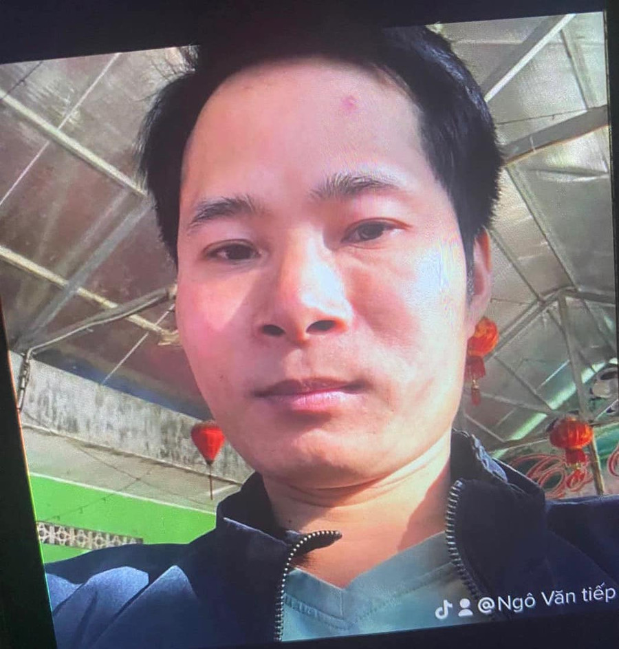 Cơ quan công an đang truy tìm Ngô Văn Tiếp. Ảnh: Cơ quan công an.