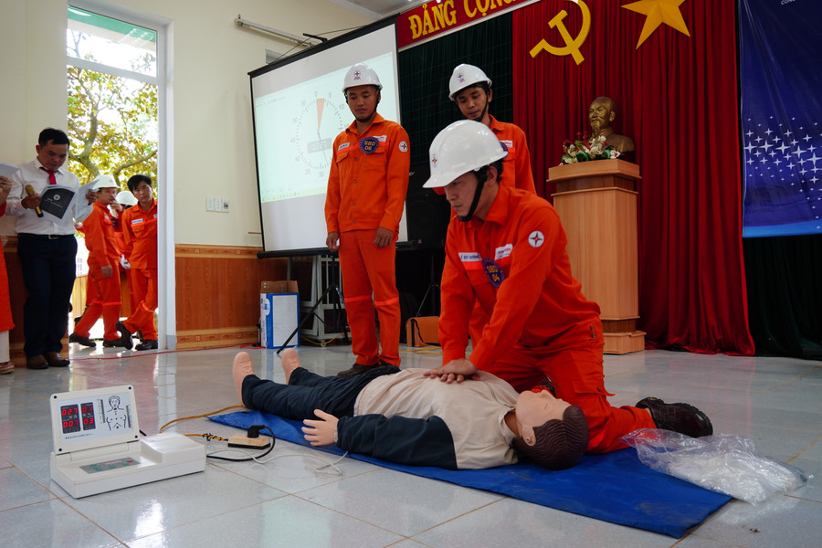 Thí sinh tham gia các nội dung hội thi do Ban tổ chức đưa ra.