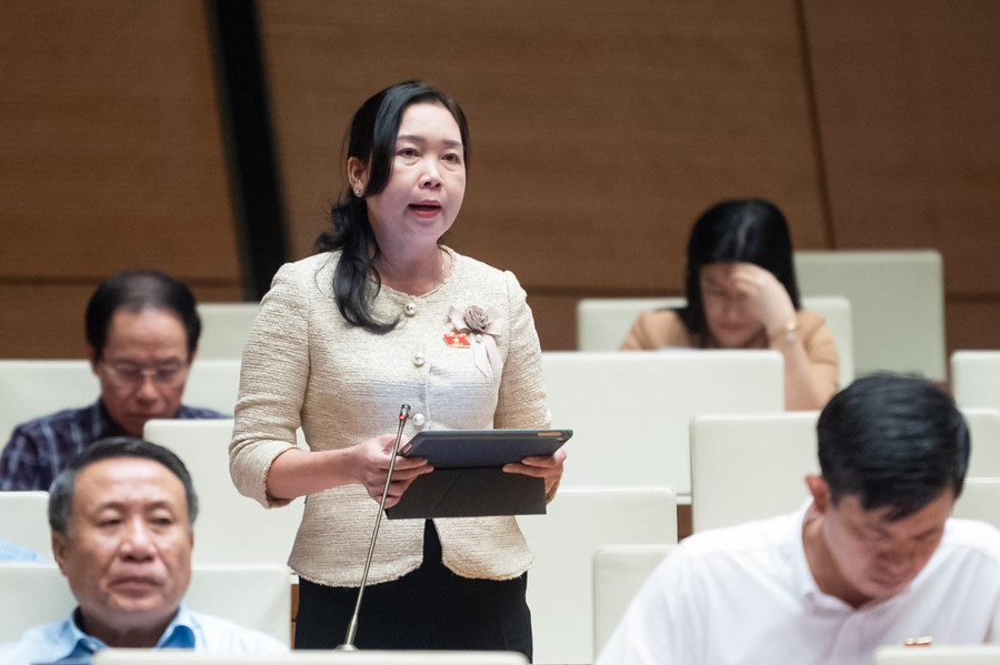 Đại biểu Lý Tiết Hạnh (Đoàn ĐBQH tỉnh Bình Định) cho rằng cần quy định rõ phạm vi, trách nhiệm bảo vệ chất lượng nguồn nước sinh hoạt. Đại biểu Lý Tiết Hạnh (Đoàn ĐBQH tỉnh Bình Định) cho rằng cần quy định rõ phạm vi, trách nhiệm bảo vệ chất lượng nguồn nước sinh hoạt.