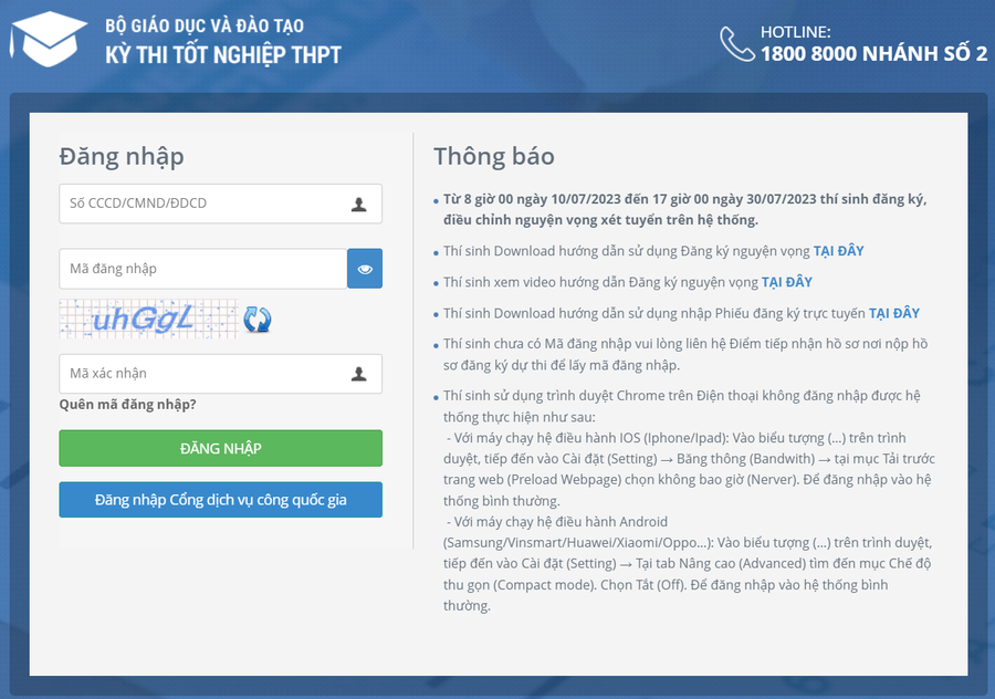 Từ ngày 10/7 đến 17 giờ ngày 30/7 thí sinh đăng ký, điều chỉnh nguyện vọng xét tuyển vào đại học trên Hệ thống (không giới hạn số lần). Từ ngày 10/7 đến 17 giờ ngày 30/7 thí sinh đăng ký, điều chỉnh nguyện vọng xét tuyển vào đại học trên Hệ thống (không giới hạn số lần).