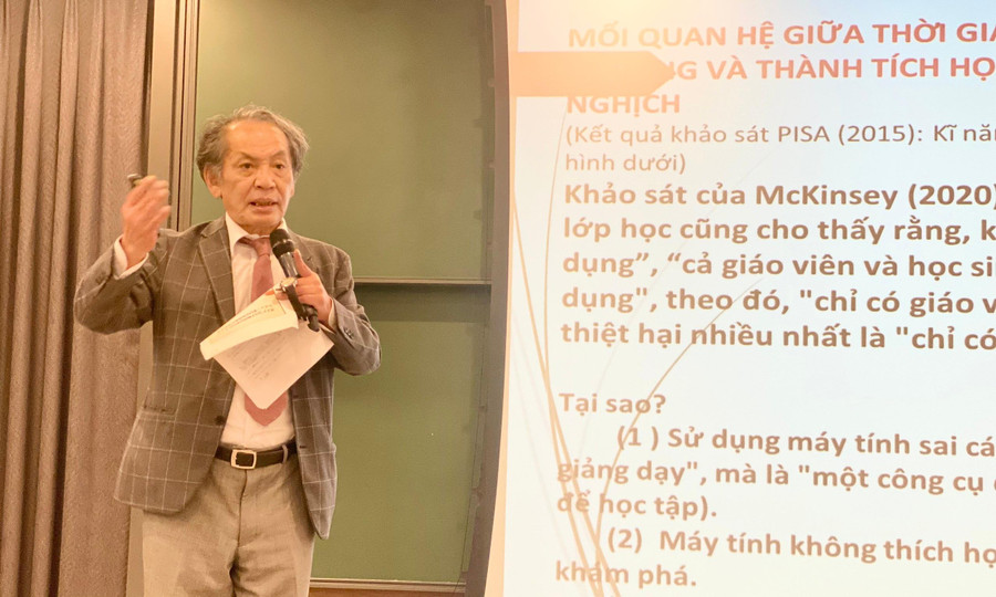 GS Manabu Sato đã chia sẻ những tư tưởng quan trọng của mô hình cộng đồng học tập.