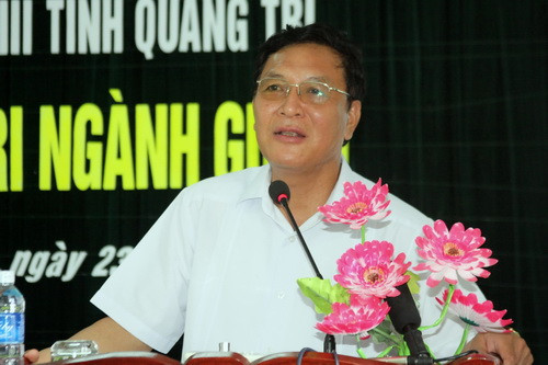 Bộ trưởng Phạm Vũ Luận chia sẻ với cử tri