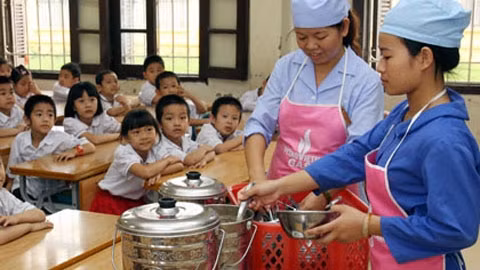 Thanh tra đột xuất bếp ăn trường học