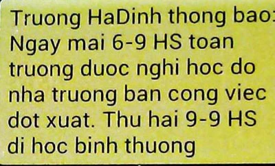 Hàng trăm học sinh nghỉ học vì tin nhắn mạo danh