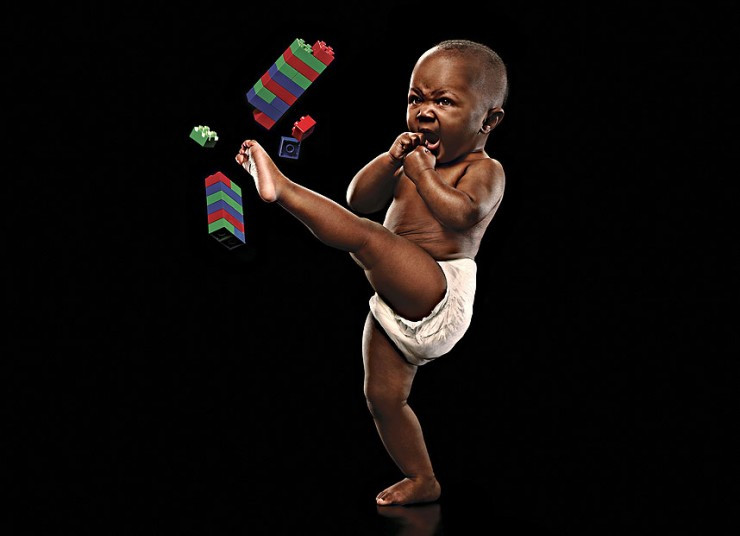 Commercial photographer Eric Sahrmann took this photograph as part of a series to raise awareness of having a healthy baby. Eric explained 