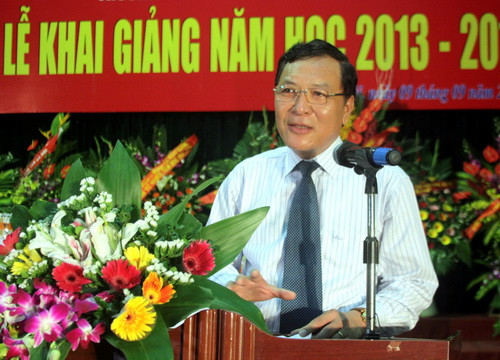 Bộ trưởng Phạm Vũ Luận phát biểu tại buổi lễ