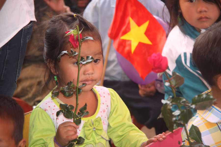 Bông hồng gẫy hái từ vườn nhà mang tặng cô’