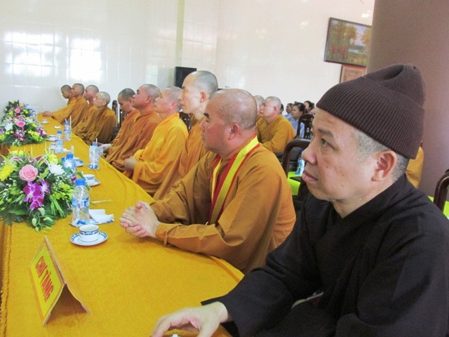 Các chư tăng tham dự buổi lễ