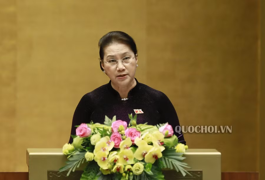 Chủ tịch Quốc hội Nguyễn Thị Kim Ngân phát biểu bế mạc Kỳ họp thứ 8, Quốc hội khóa XIV