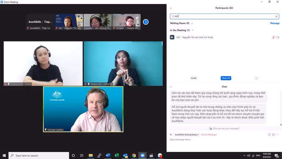 Cuộc tọa đàm trực tuyến "Thành phố tiếp cận với người khuyết tật: Xây dựng và Giao thông" 