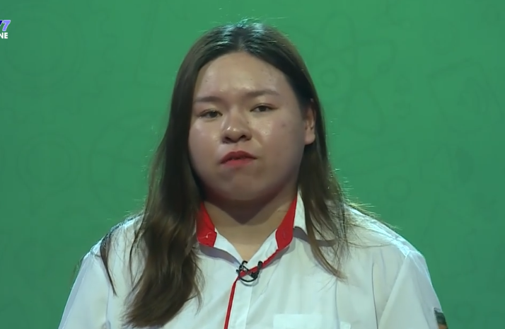 Đoàn Thanh Trang tham gia chương trình "Thầy cô chúng ta đã thay đổi ". Ảnh: Cắt từ clip Đoàn Thanh Trang tham gia chương trình "Thầy cô chúng ta đã thay đổi ". Ảnh: Cắt từ clip