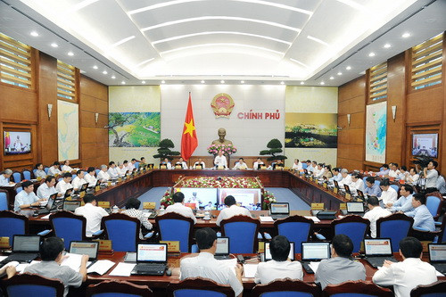 Hội nghị trực tuyến Chính phủ với các địa phương. Ảnh: VGP Hội nghị trực tuyến Chính phủ với các địa phương. Ảnh: VGP