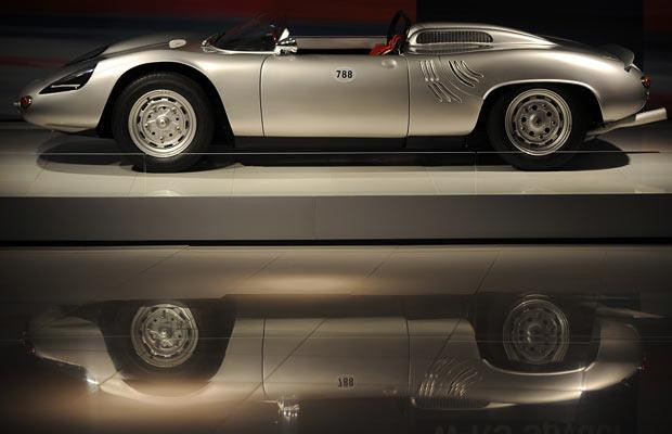 A classic Porsche W-RS Spyder 718/8 on show in LA