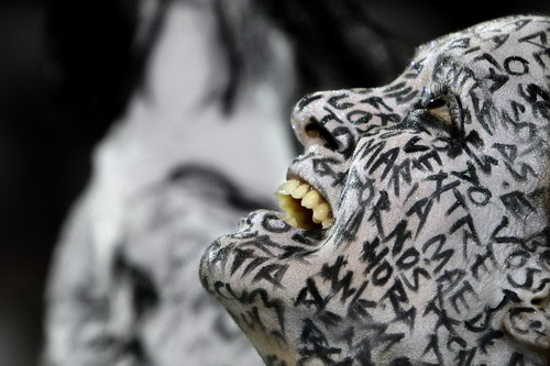 A reveler of Leandro de Itaquera samba school parades at the Sambadrome, as part of Carnival celebrations in Sao Paulo, Brazil, late on February 21, 2009. (MAURICIO LIMA/AFP/Getty Images)