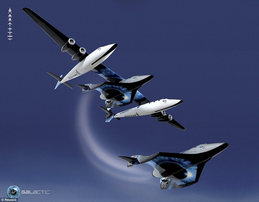 Hé lộ SpaceShipTwo – tàu vũ trụ hành khách đầu tiên trên thế giới (video)