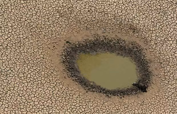 An aerial view of the Curuai lake in Para, Brazil October 27, 2005. One of the worst droughts ever recorded in the Amazon river region is currently severely damaging the world’s largest rainforest