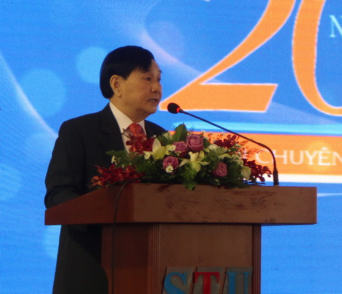 TS Trương Quang Mùi – Chủ tịch HĐQT, Trường ĐH Công Nghệ Sài Gòn phát biểu tại buổi lễ