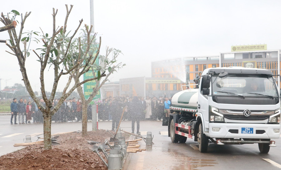 Công tác chăm sóc cây xanh sau khi trồng được tiến hành chu đáo. Công tác chăm sóc cây xanh sau khi trồng được tiến hành chu đáo.