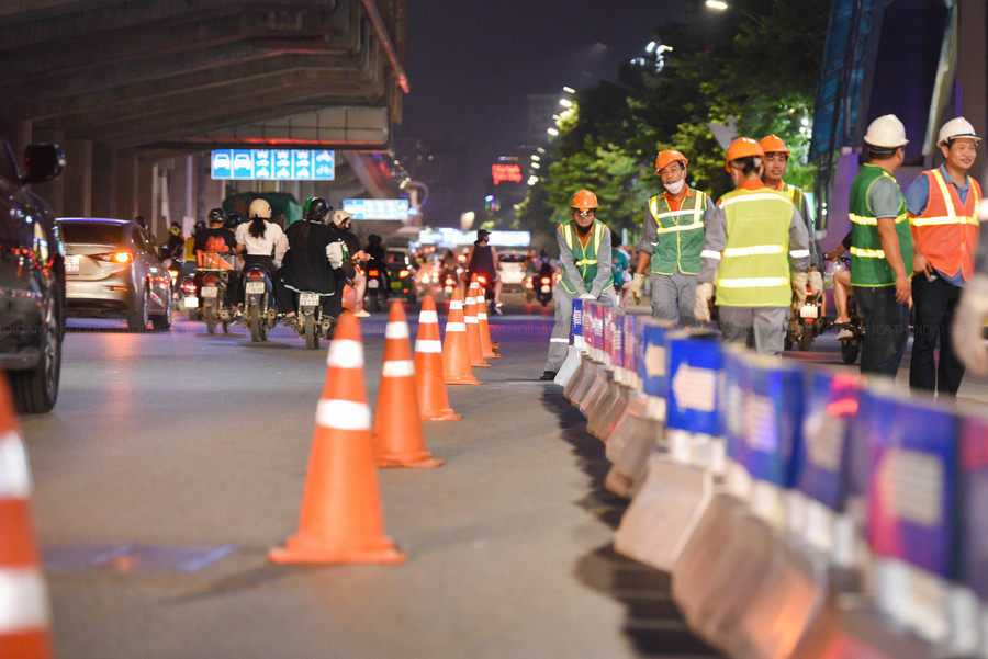 Tuyến đường Nguyễn Trãi (đoạn dự kiến thí điểm từ cầu vượt Ngã Tư Sở đến hầm chui Thanh Xuân) dài 1.5km.