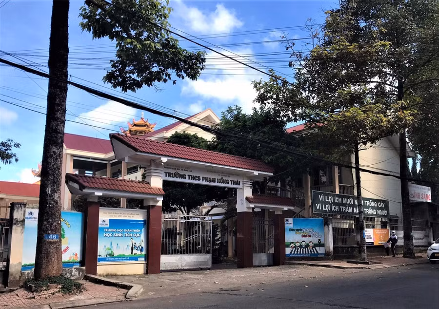 Trường THCS Phạm Hồng Thái, TP Buôn Ma Thuột.