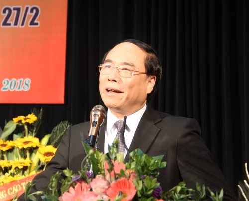 TS Đậu Xuân Cảnh – Giám đốc Học viện Y - Dược học cổ truyền Việt Nam phát biểu tại lễ kỷ niệm