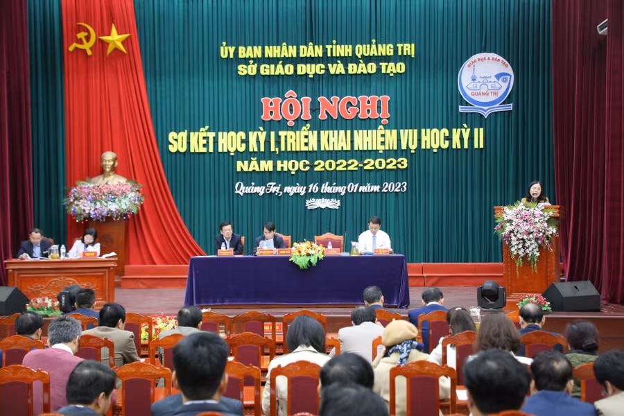 Ngành GD&amp;ĐT Quảng Trị quyết tâm hoàn thành nhiệm vụ năm học 2022-2023. (Ảnh: Đ. Đức).