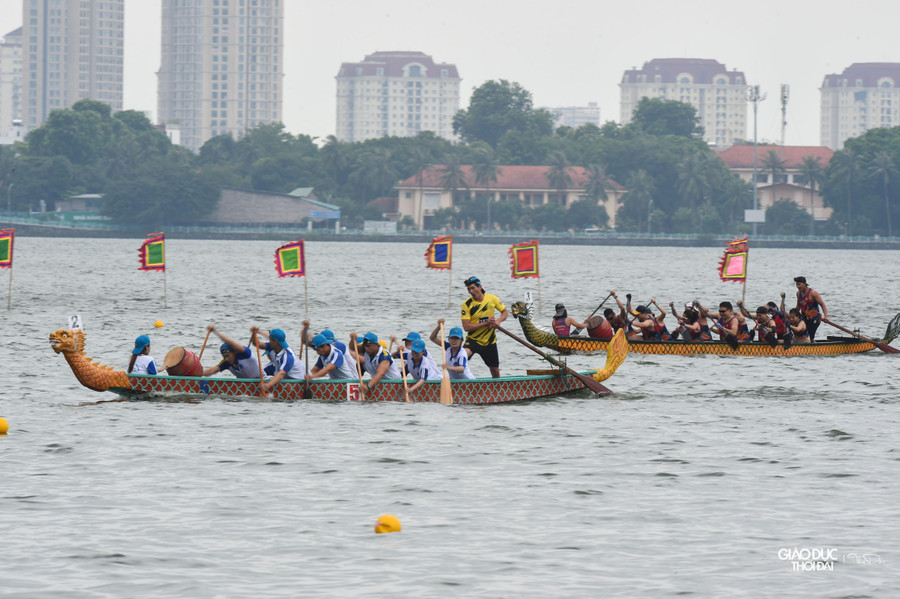 Các đội thi đấu trên cự ly 500 mét (quay đầu 250m), mỗi thuyền có 12 tay chèo.