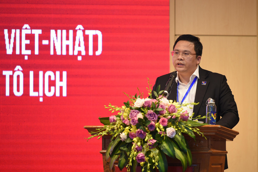 Ông Nguyễn Tuấn Anh, Chủ tịch HĐQT Công ty Cổ phần Tập đoàn Môi trường Nhật Việt (JVE) phát biểu tại hội thảo. Ông Nguyễn Tuấn Anh, Chủ tịch HĐQT Công ty Cổ phần Tập đoàn Môi trường Nhật Việt (JVE) phát biểu tại hội thảo.