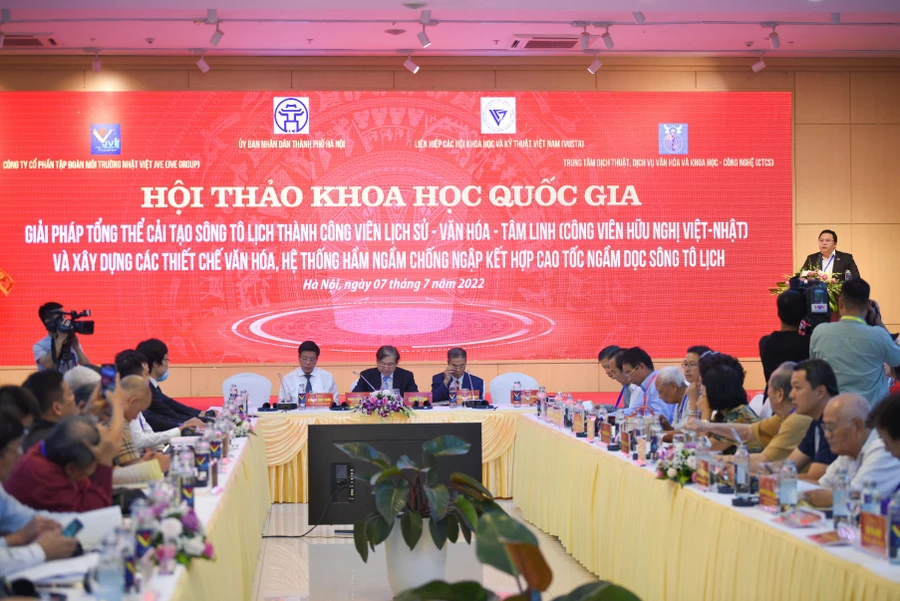 Hội thảo khoa học giải pháp tổng thể cải tạo sông Tô Lịch thành công viên văn hóa, hầm chống ngập.