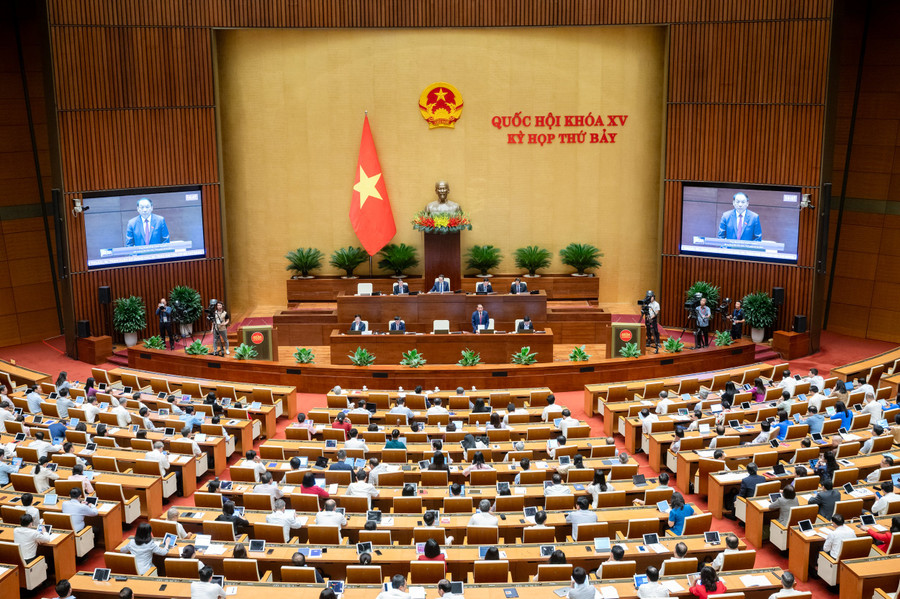 Toàn cảnh phiên làm việc sáng 6/6.
