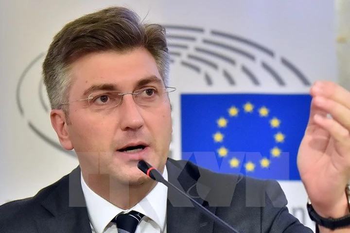 Thủ tướng Croatia Andrej Plenkovic. (Nguồn: AFP/TTXVN)