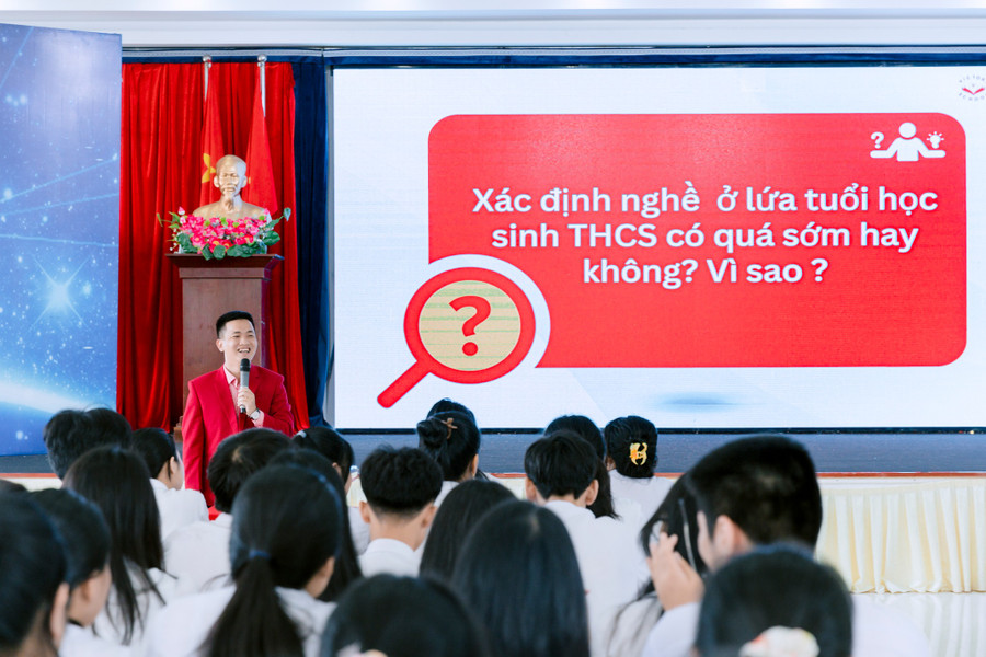 Định hướng nghề nghiệp cho học sinh tại Trường Tiểu học, THCS & THPT Victory. (Ảnh: HN) Định hướng nghề nghiệp cho học sinh tại Trường Tiểu học, THCS & THPT Victory. (Ảnh: HN)