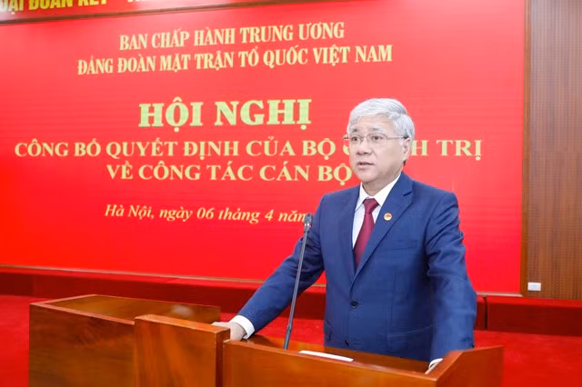 Ông Đỗ Văn Chiến phát biểu tại Hội nghị. Ảnh: Đại đoàn kết