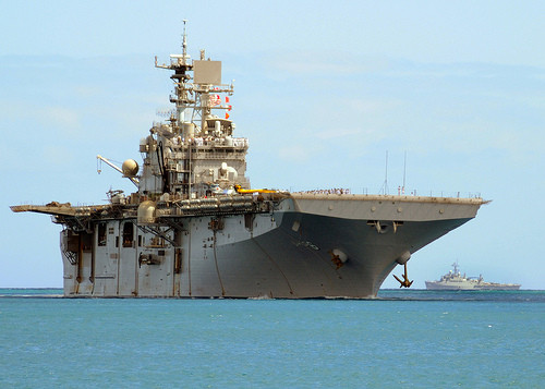 Wasp-class amphibious assault ship USS Bonhomme Richard (LHD 6)