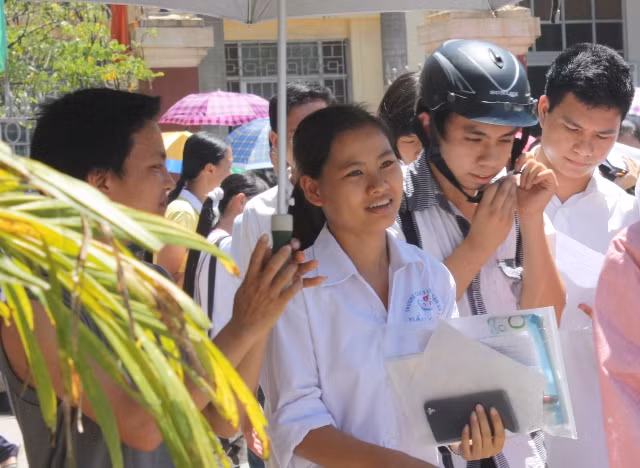 Thí sinh nhẹ nhõm sau "cửa ải" cuối