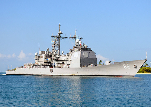 Ticonderoga-class guided missile cruiser USS Chancellorville (CG 62)