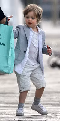 Shiloh Jolie-Pitt, daughter of Angelina Jolie and Brad Pitt. 