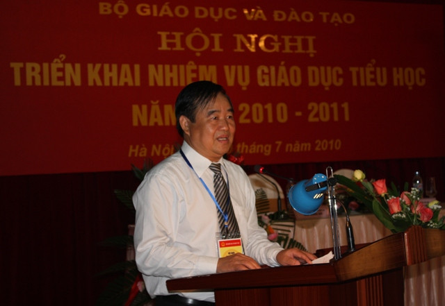 Thứ trưởng Trần Quang Quý phát biểu chỉ đạo hội nghị. Ảnh: gdtd.vn