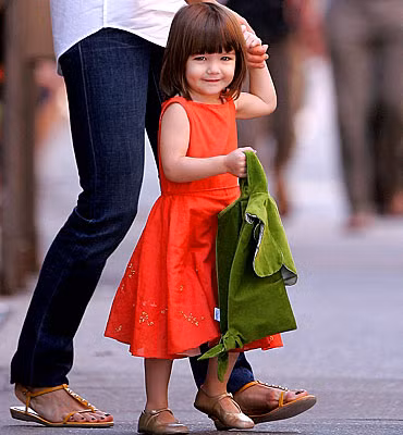 Suri Cruise, daughter of Katie Holmes and Tom Cruise.
